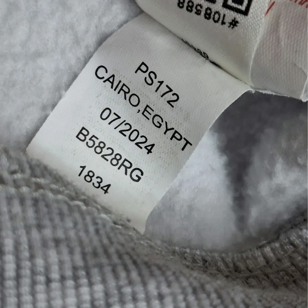 Reebok Toddler Girls 2 Piece Fleece Sweatshirt Jogger Set Gray Pink EUC - 24M